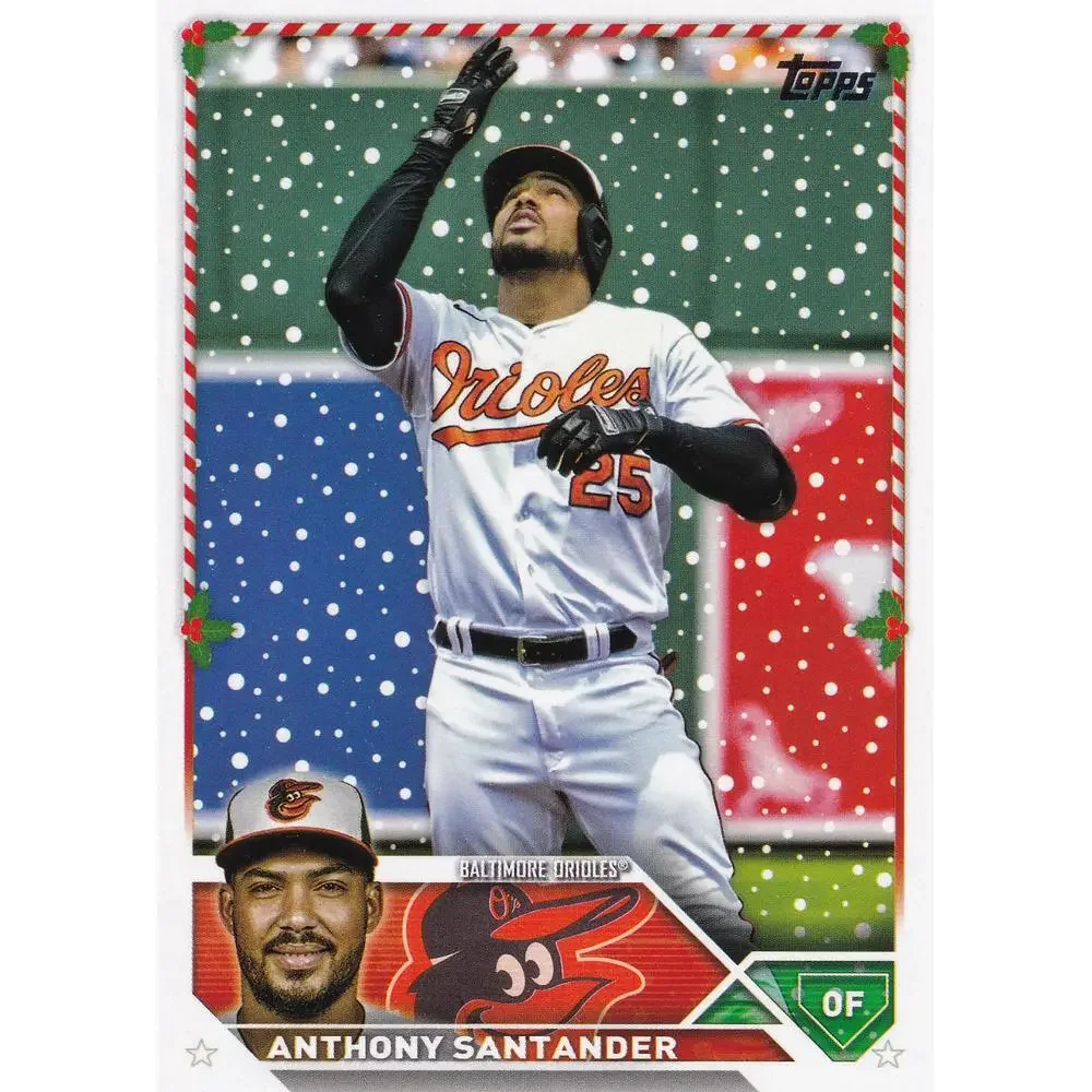2023 Topps Holiday Anthony Santander H67 Baltimore Orioles